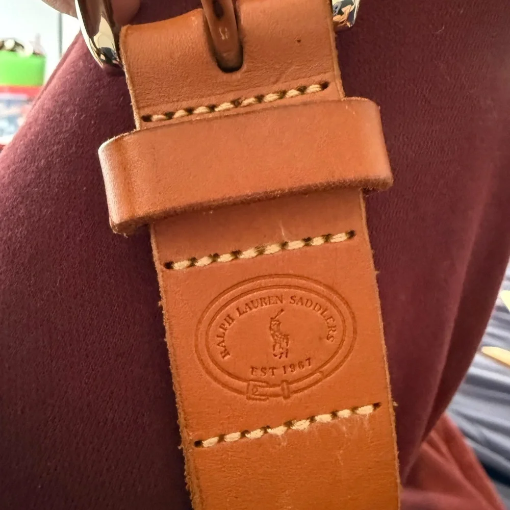 Ralph Lauren Brown Genuine Leather Belt, Size 38/40 Waist, Excellent Condition